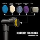 BROTHERS SMALL-BATTERY-POLISHER Dual Action & Rotary Cordless Polisher With 2 Battery 12V 1 inch 3/12mm Throw 800W صاروخ تلميع بالبطارية برازرز (دول اكشن) 1 بوصة 12 فولت BR-SMALL BATTERY POLISHER