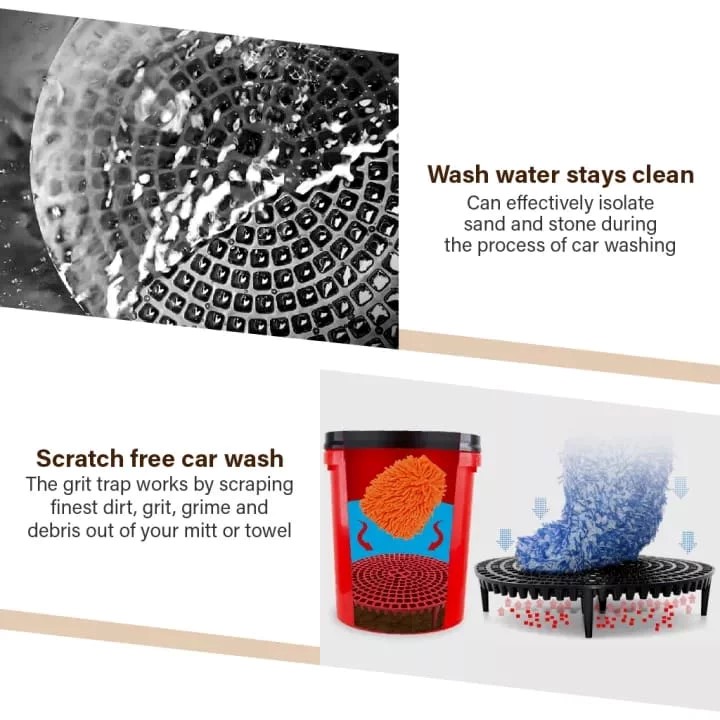 BROTHERS Car Wash Foam Bucket With Grit Guard