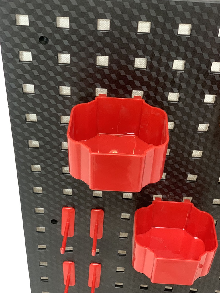 BROTHERS Empty Wall-Mounted Detailing & Workshop Tools Board With 15 Pcs Hook Kit 90*45cm لوحة - بورد برازرز سوداء لتعليق مستلزمات كار كير + اطقم تعليق BR/BEAUTY TOOL PENDANT