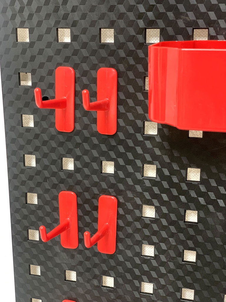 BROTHERS Empty Wall-Mounted Detailing & Workshop Tools Board With 15 Pcs Hook Kit 90*45cm لوحة - بورد برازرز سوداء لتعليق مستلزمات كار كير + اطقم تعليق BR/BEAUTY TOOL PENDANT