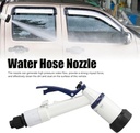 BROTHERS Full Function Atomizer Water Hose Nozzle For Car Washing & Gardens مسدس رش مياة برازرز بالزناد لون ابيض BR/WATERING GUN