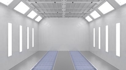 GEC C702 Spray Booth & Painting For Cars 4*6.9*2.8 Meters 380V