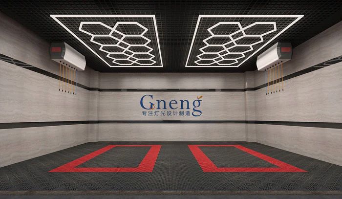 GNENG ZT1028 15PCs Hexagons Lighting System For Car Detailing & Washing Workshop