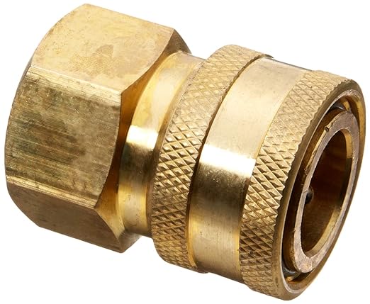 GEC High-Pressure Brass Quick Coupler Adapter 1/4 Inch