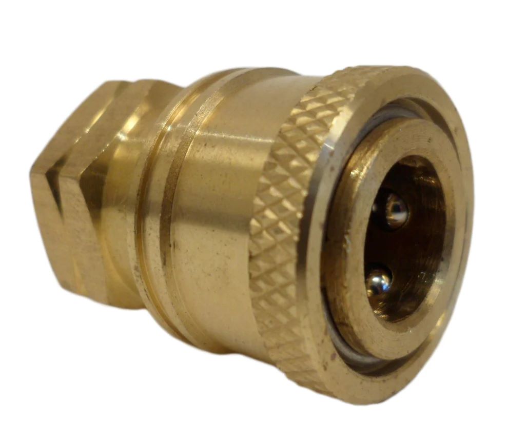 GEC High-Pressure Brass Quick Coupler Adapter 1/4 Inch