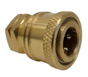 GEC High-Pressure Brass Quick Coupler Adapter 1/4 Inch