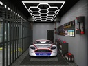 GNENG ZT6028 14PCs Hexagons Lighting System For Car Detailing & Washing Workshop