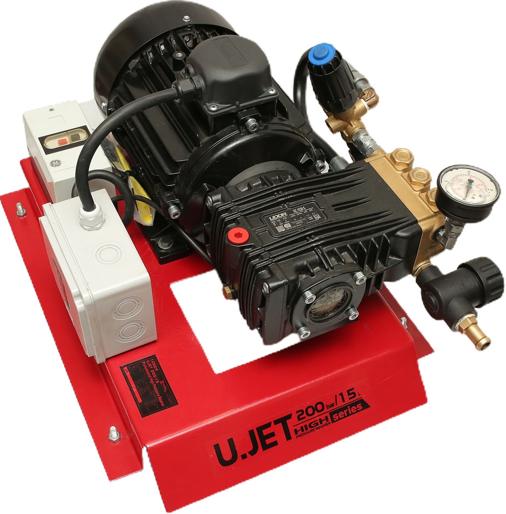 GEC U.JET GEN-2 15/200 High Pressure Washer DTS With Motor Circuit Breaker 200Bar 7.5HP 15L/min 380V