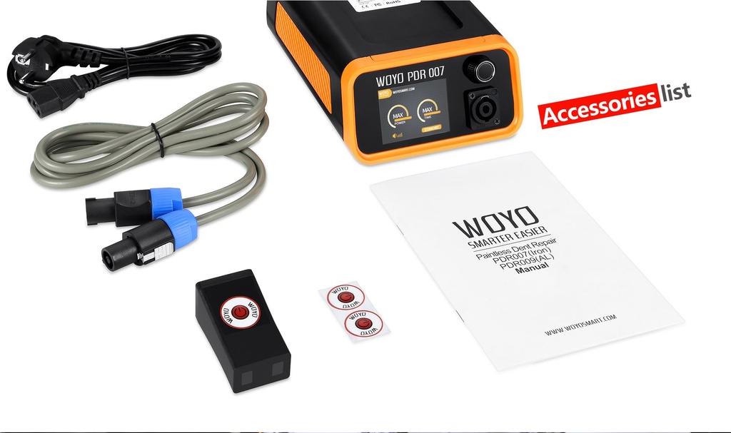 WOYO PDR007 Paintless Dent Repair PDR Tools Auto Body Removal Remove Dents Dings Creases & Hail damage