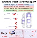 WOYO PDR009 Paintless Dent Repair Tool for Aluminum Car Bodies Only