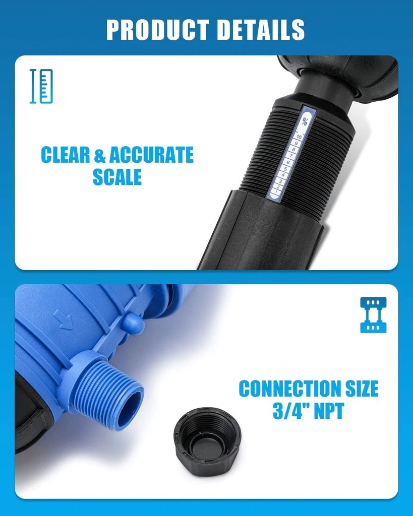 BROTHERS LT-V04 Chemical Dosing Pump 1% - 10% 600L/Min