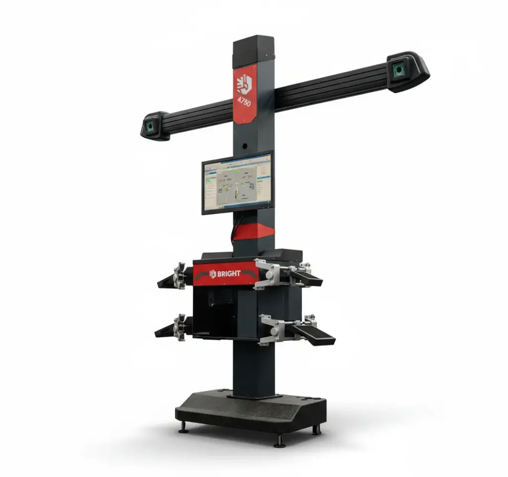 BRIGHT 3D Wheel Alignment Machine A750 جهاز ضبط زوايا ثلاثي الابعاد ذراع متحرك اوتوماتيك برايت BRIGHT/A750
