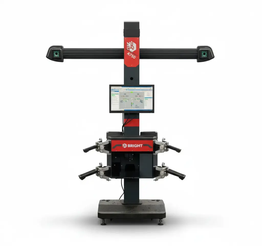 BRIGHT 3D Wheel Alignment Machine A750 جهاز ضبط زوايا ثلاثي الابعاد ذراع متحرك اوتوماتيك برايت BRIGHT/A750