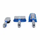 BROTHERS 3 Pcs Brushes Set For All Car Parts طقم فرش برازرز 3 قطع لون ازرق لتنظيف جميع اجزاء السيارة BR/TYRE BRUSH 3PCS SET