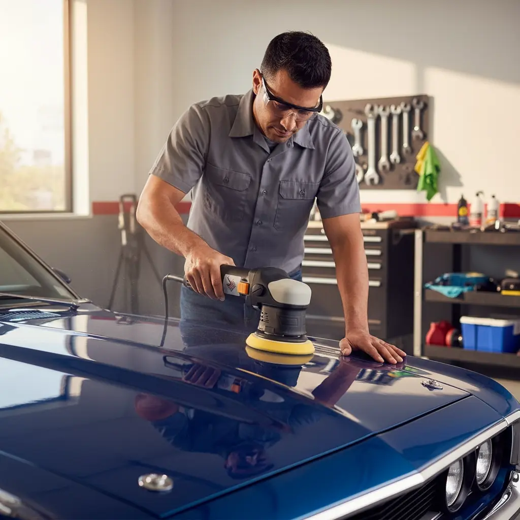 BROTHERS 601 Dual Action Polisher 3 Inch 8mm Throw 380W 3000-7200Rpm صاروخ تلميع كهرباء برازرز 3 بوصة (دول اكشن) لون اسود صغير 500 وات 2000-5500 لفة/دقيقة BR-CL-8-3//BR601