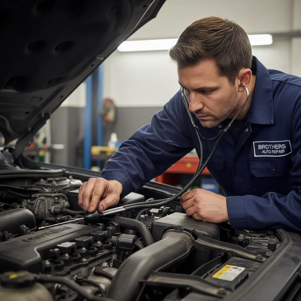 BROTHERS Mechanics Stethoscope Car Engine Tester For Diagnostic Abnormal Noise & Sound سماعة اختبار اعطال سيارات (ستيسكوب)