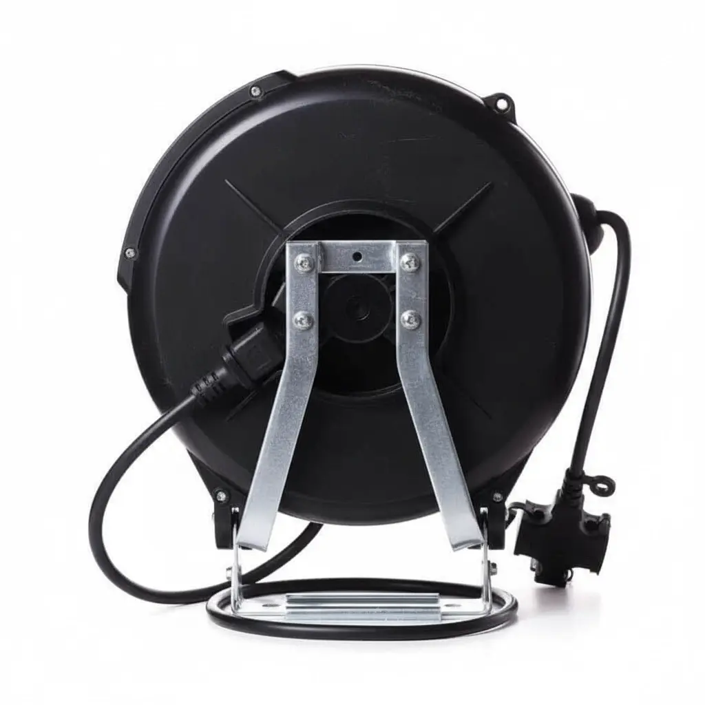 BROTHERS Retractable Cable Reel 10M With Plugs (Heavy Duty) بكرة سلك كهرباء برازرز كهرباء 220 فولت + فيشة - 10 متر ذاتية الارجاع