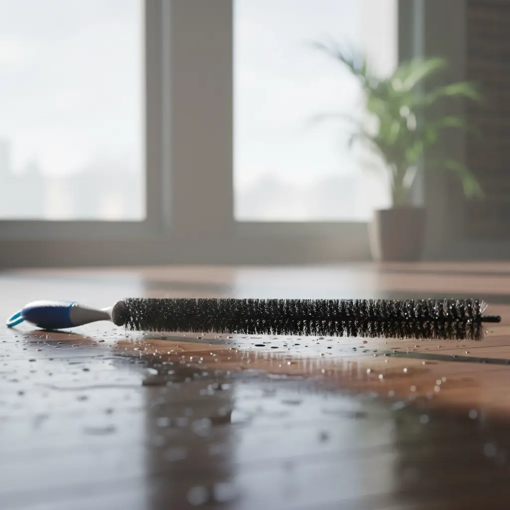 BROTHERS Engine Flexible Cleaning Brush فرش برازرز طويل مرنة ديل قطة بيد زرقاء لتنظيف الموتور BR/CAT TAIL BRUSH