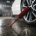 BROTHERS Wool Wheel Brush فرشة برازرز فيبر بيد حمراء لتنظيف الجنوط BR/FIBER HUB BRUSH