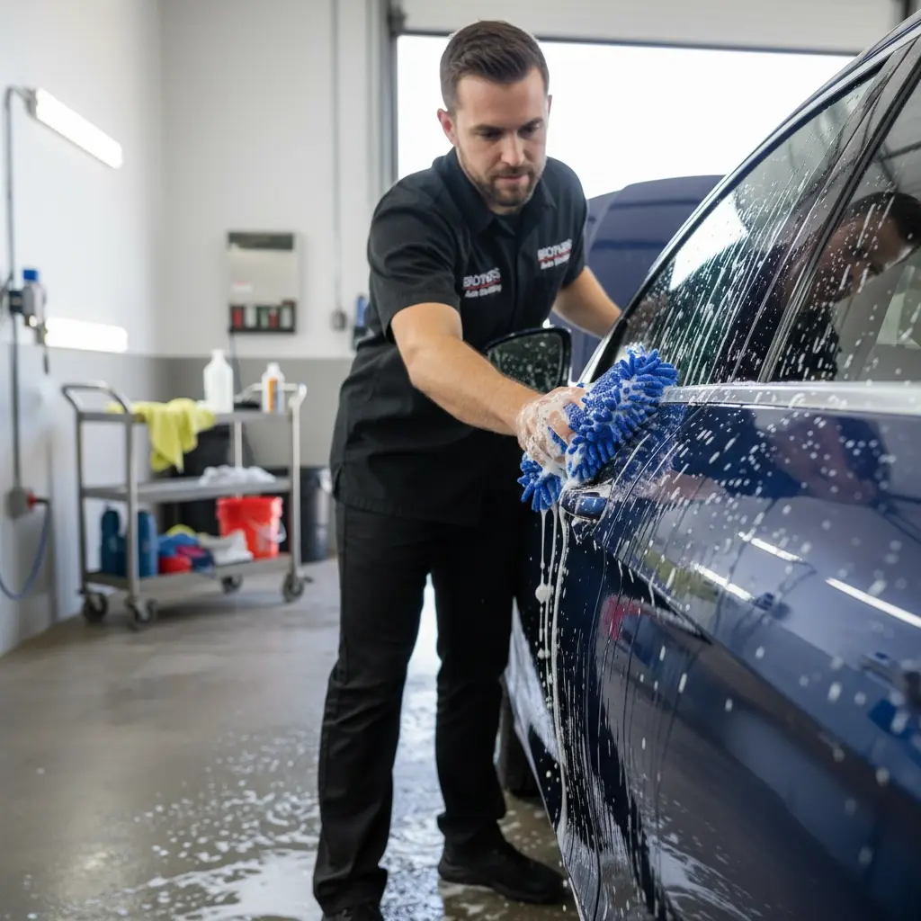 BROTHERS Microfiber Washing Sponge سفنجة برازرز لتنظيف الخارجي لسطح السيارة BR/CAR WASH SPONGE