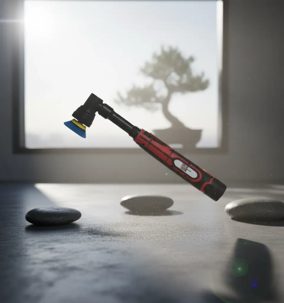 BROTHERS SMALL-BATTERY-POLISHER Dual Action & Rotary Cordless Polisher With 2 Battery 12V 1 inch 3/12mm Throw 800W صاروخ تلميع بالبطارية برازرز (دول اكشن) 1 بوصة 12 فولت BR-SMALL BATTERY POLISHER