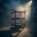 BROTHERS 3-Tier Tools Cart Trolley - Detailing Trolley (GEN1) ترولي كاركير برازارز متحرك (جيل أول) 3 رف BR/TOOL VEHICLE G1