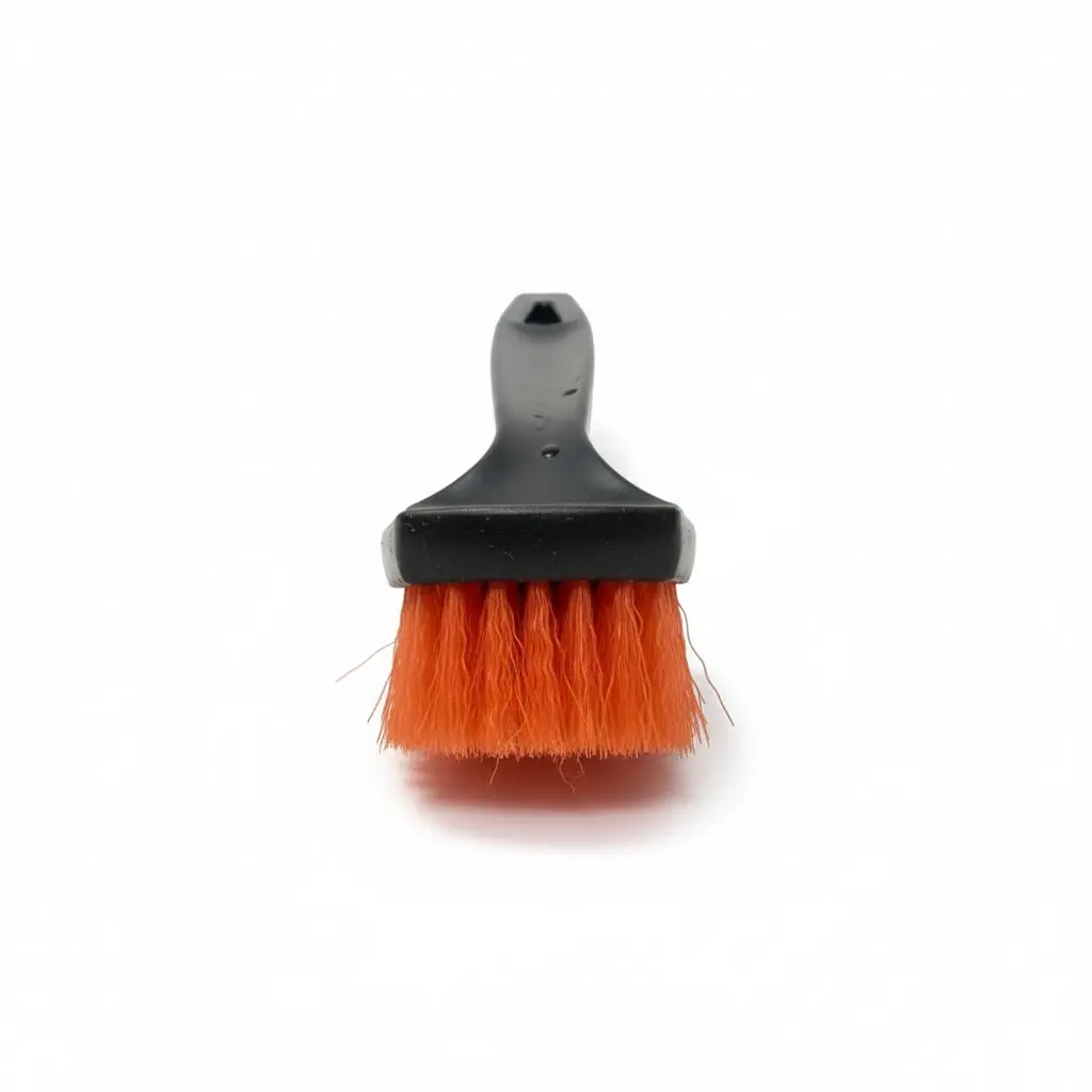 BROTHERS Interior Detailing Brush فرشة برازرز ذراع اسود بشعر احمر للتنظيف الداخلي BR/FOOT BRUSH