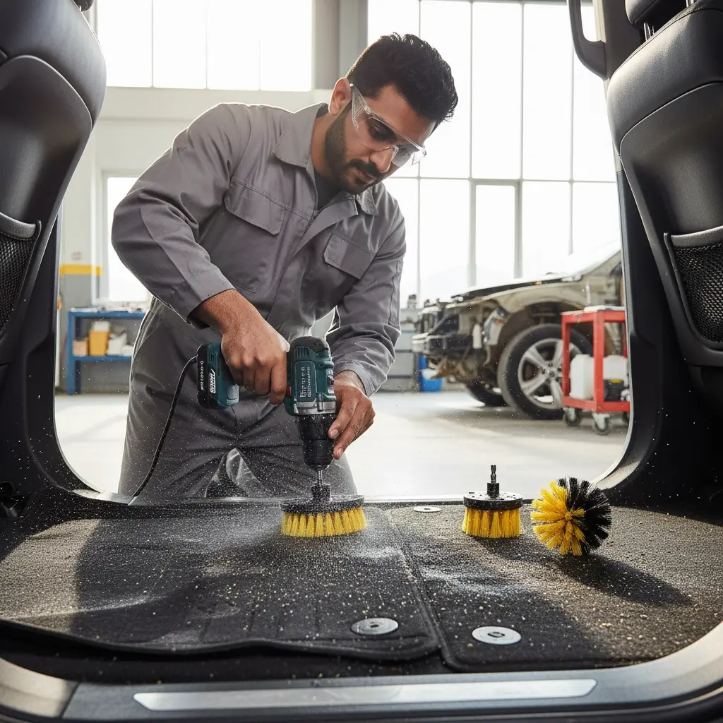 BROTHERS Carpet Brush Set With Drill Attachment (3Pcs) طقم فرش 3 قطع خاصة درل بالبطارية BR/Brush for BD