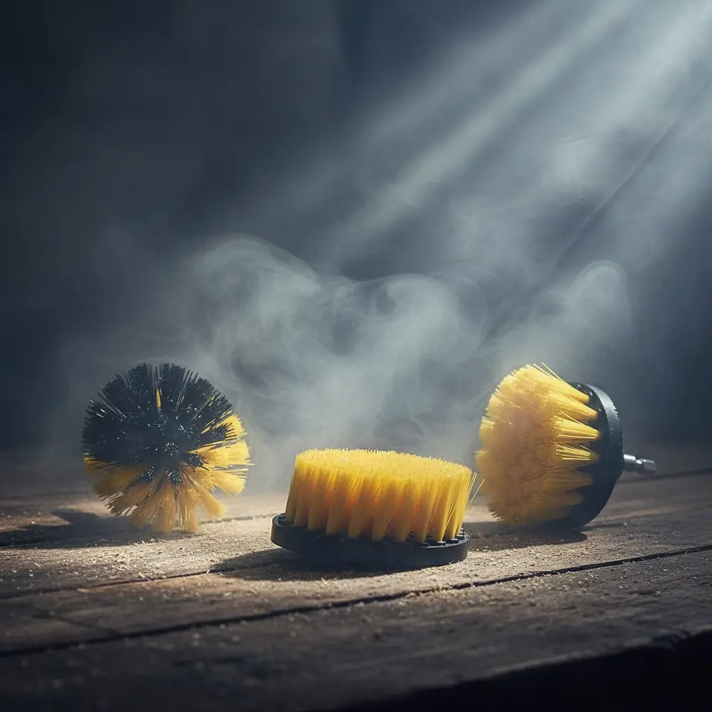 BROTHERS Carpet Brush Set With Drill Attachment (3Pcs) طقم فرش 3 قطع خاصة درل بالبطارية BR/Brush for BD