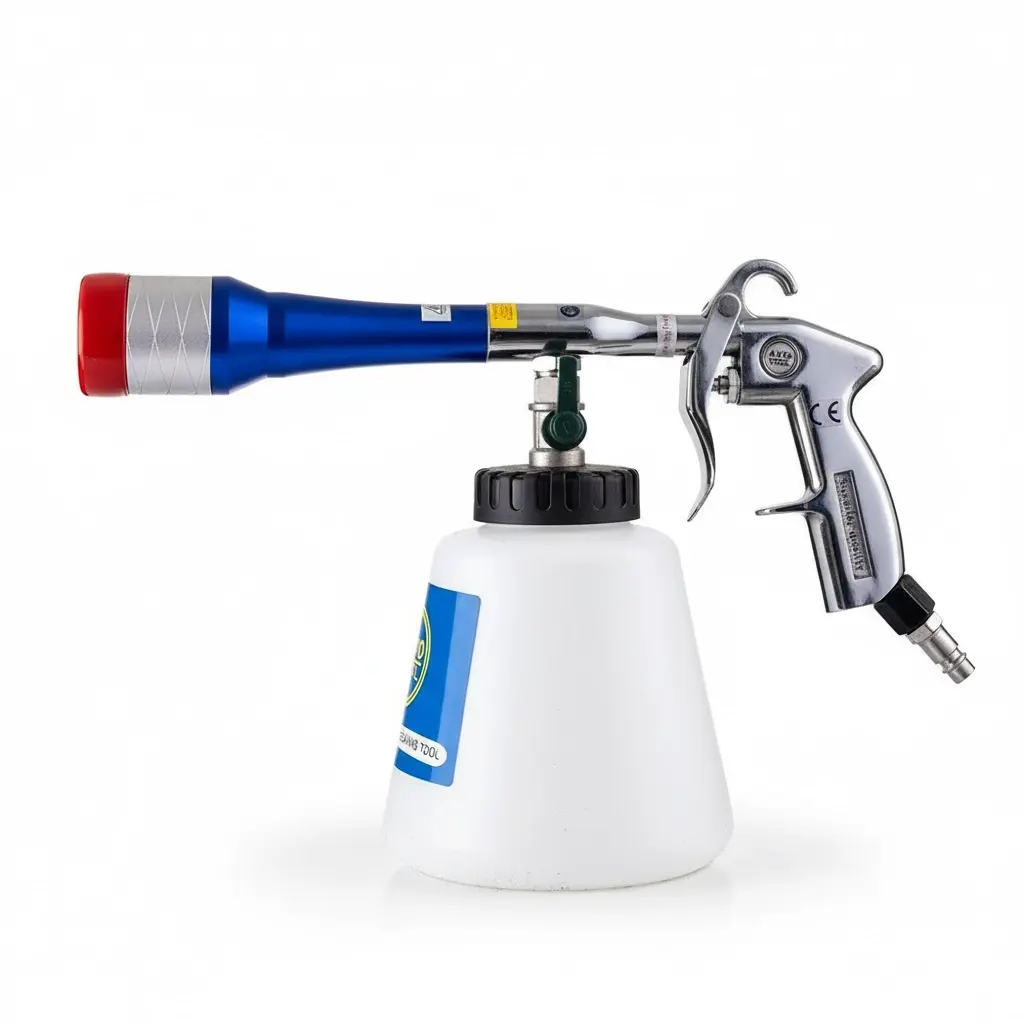 BROTHERS M Tornado Car Care Cleaning Gun For Stain Remover مسدس مزيل بقع بالبنتة (بوز احمر) حرف M