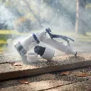 BROTHERS Full Function Atomizer Water Hose Nozzle For Car Washing & Gardens مسدس رش مياة برازرز بالزناد لون ابيض BR/WATERING GUN