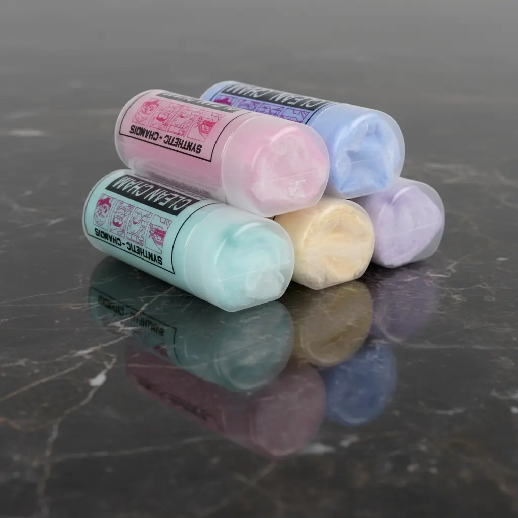 BROTHERS Clean Cham Towel Small فوطة جلد غزال تغليف داخل علبة بلاستيك مقاس صغير BR/CLEAN CHAM SMALL