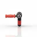 AEROPRO RP17107 Air Reversible Drill With Helping Hand 1/2 Inch 700Rpm شنيور هواء بيد جانبية 1/2 بوصة 700 لفة لون احمر GEC.AP17107