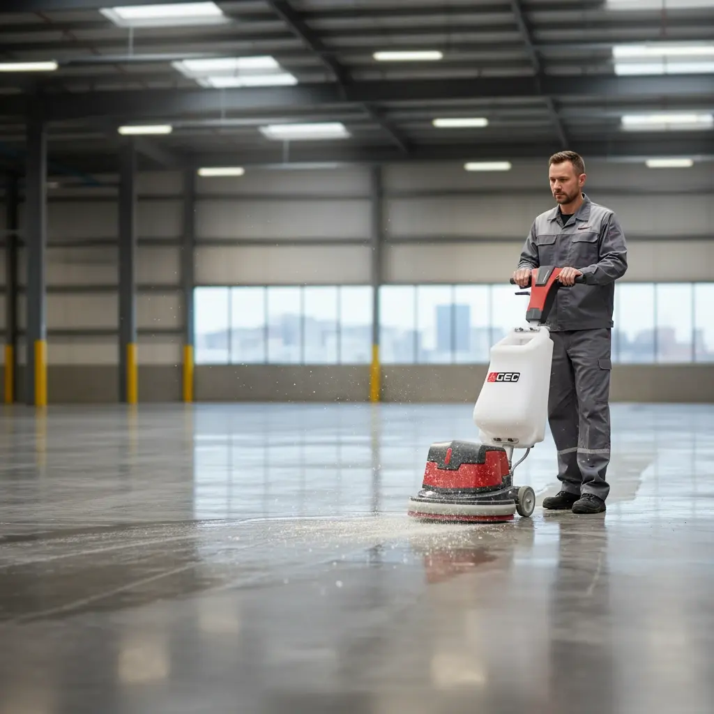 GEC FC-17 Turbo Single Disc Floor Scrubber Machine 17 Inch 1100W ديسك تلميع ارضيات جي اي سي 17 بوصة 1100 وات تربو GEC/FC-17 Turbo