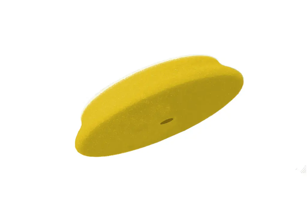 RUPES D-A Fine Medium Cut Yellow Foam Polishing Pad 180mm 6 Inch / سفنجة تلميع خشونة متوسطة دول اكشن ماركة روبيس موديل D-A Fine ايطالي - مقاس 6 بوصة (لون أصفر)