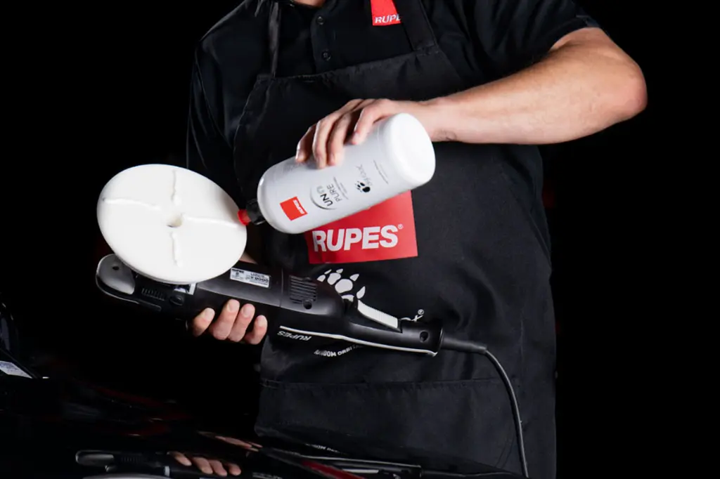 RUPES D-A Ultra-Fine White Foam Polishing Pad 180mm 6 Inch / سفنجة تلميع فائقة النعومة دول اكشن ماركة روبيس موديل D-A Ultra-Fine ايطالي - مقاس 6 بوصة (لون أبيض)