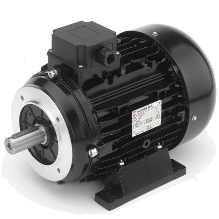 NICOLINI Male Shaft Electric Motor 4-Poles 5.5kW 7.5HP 1450Rpm 380V (Black)