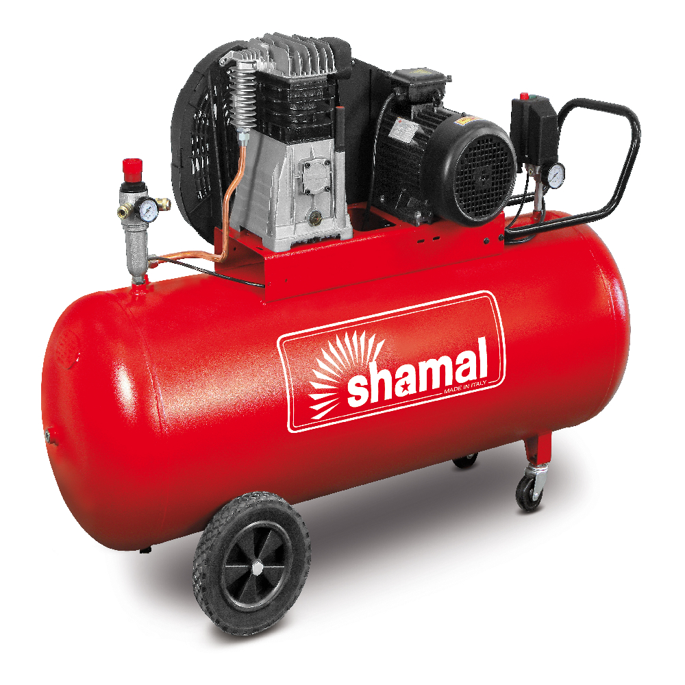 SHAMAL SB28C/100 CM3 Belt Driven Air Compressor 10Bar 100Liter 3HP (220V)