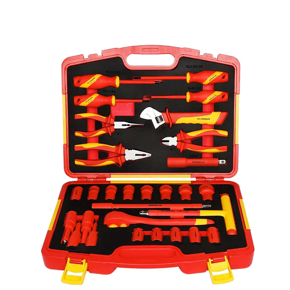 FIXMAN 29pcs Insulated Complete Tool Bag for Electric Vehicles (1000V Insulation)