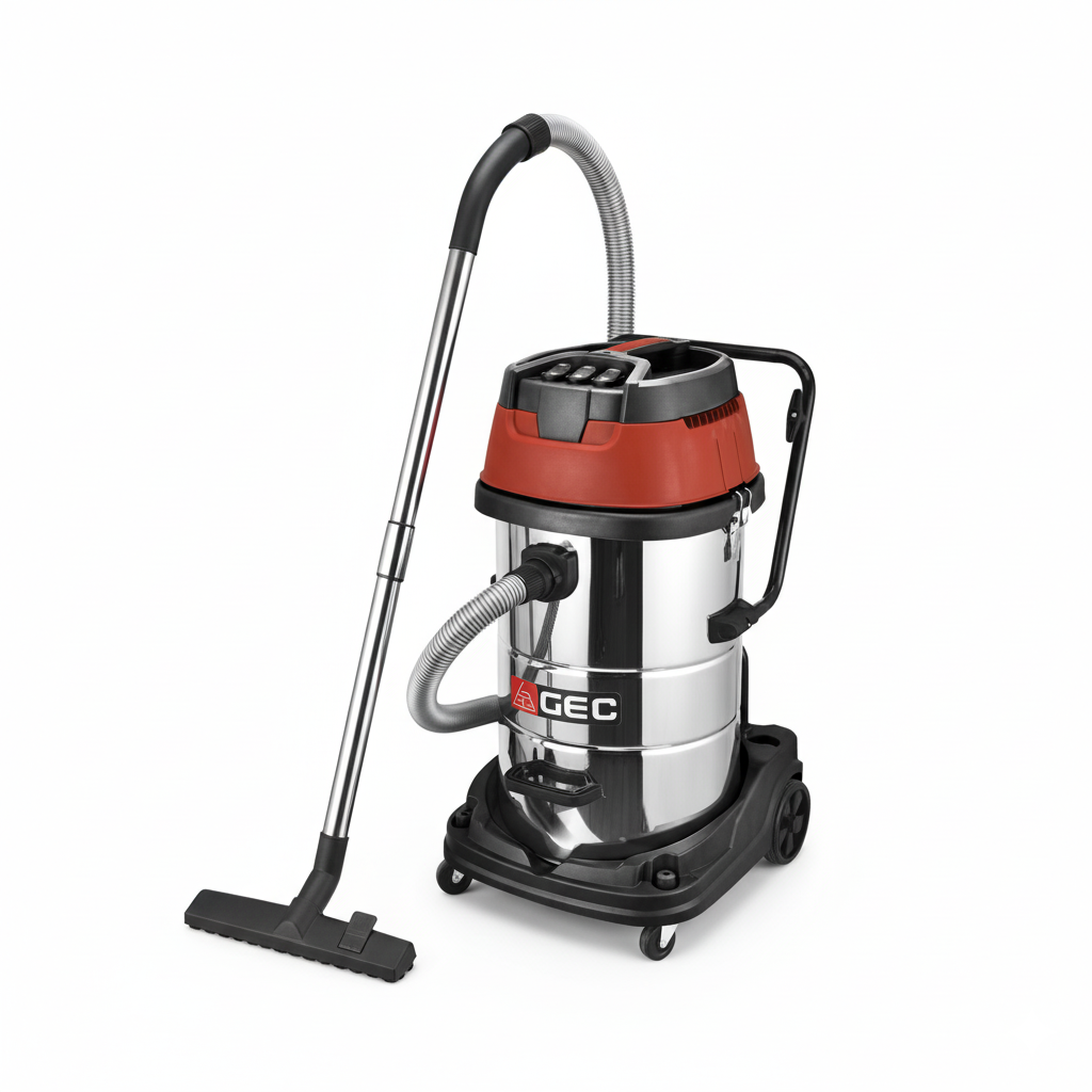 GEC MNS PRO MAX 80L Professional Wet & Dry Vacuum Cleaner 80Liters 3-Motors (2-Stage) 3600W
