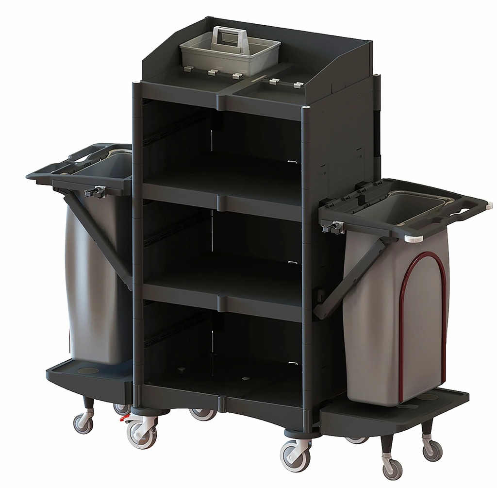 IPC Brix Hotel Midi – Compact & Elegant Housekeeping Trolley (No Doors)