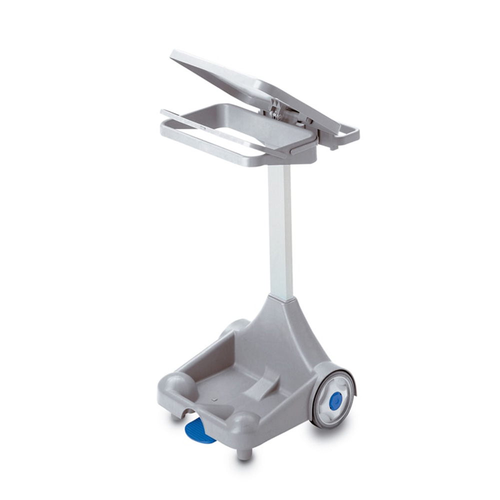 IPC Eta 1 Waste Collection Trolley – 120L (With Lid & Pedal – Grey)