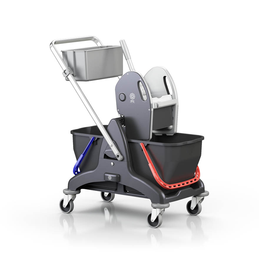 IPC Double Bucket Trolley – 2×25L with Wheels & Strong Wringer