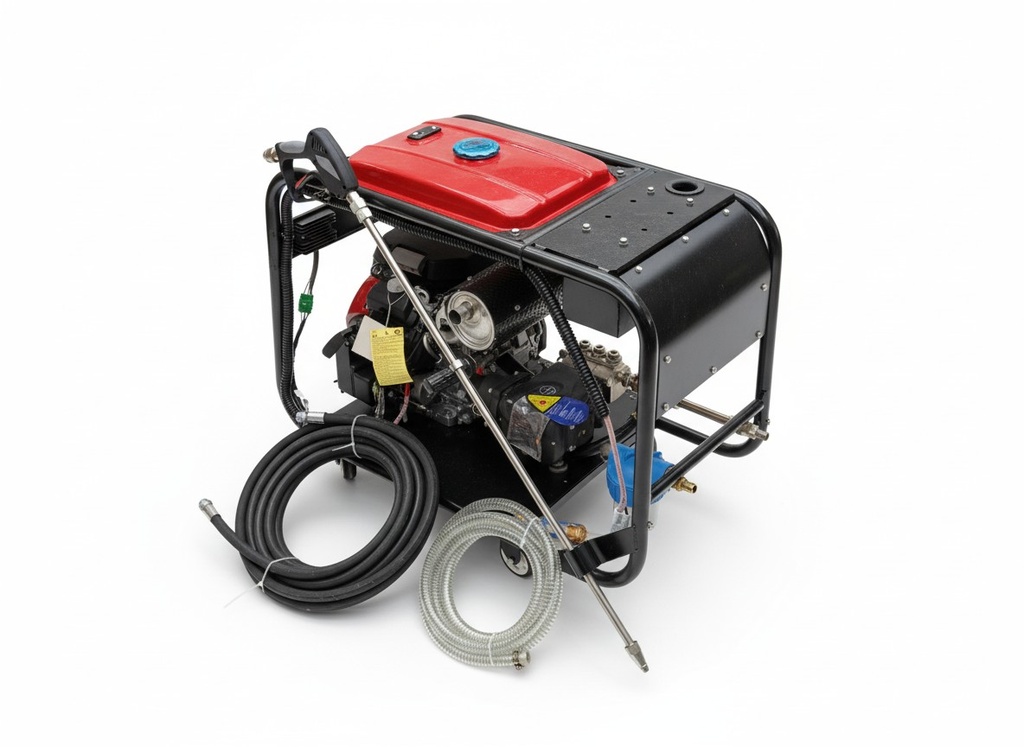 ANNOVI A.Dragon HONDA EE15/500 Mobile High Pressure Washer Powered by Petrol Engine 500Bar 22HP 15L/Min (Electric Start)