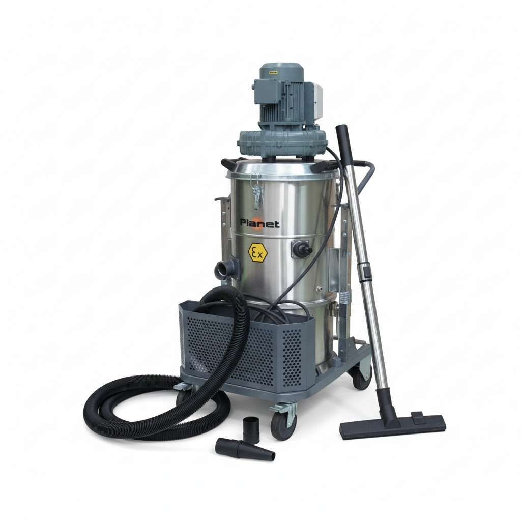 IPC PLANET 300S ATEX – 3000W Industrial Explosion-Proof Vacuum (3-Phase) + Complete Anti-Static Tool Kit