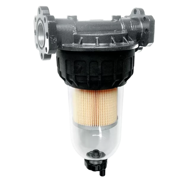 PIUSI CLEAR CAPTOR Fuel & Oil Separator Filter 100 Liter Flow - 5 Micron with Transparent Bowl