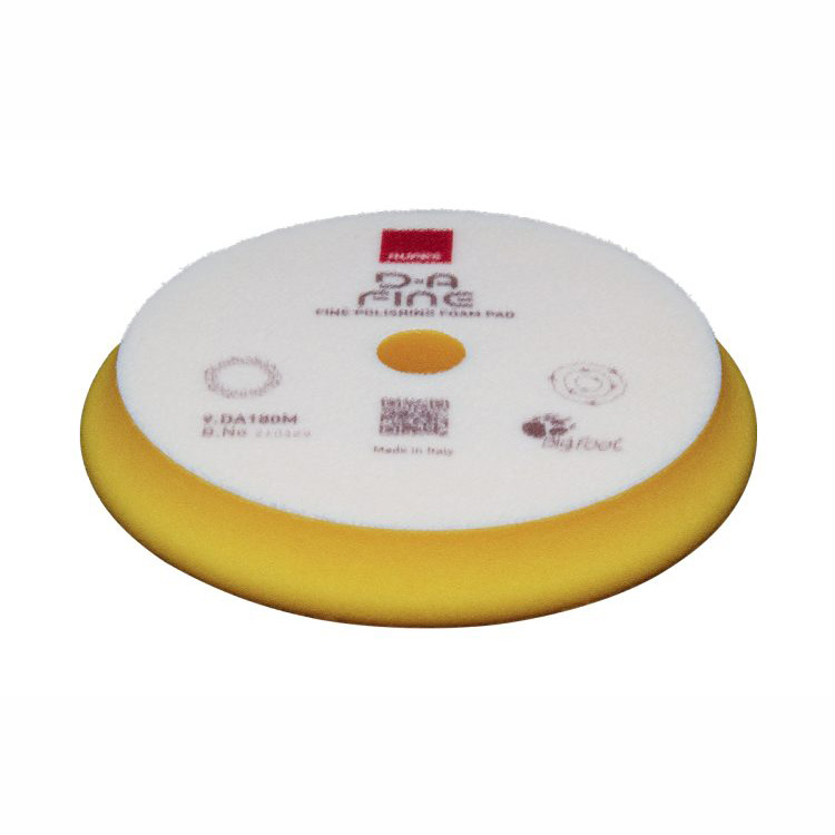 RUPES D-A Fine Medium Cut Yellow Foam Polishing Pad 180mm 6 Inch