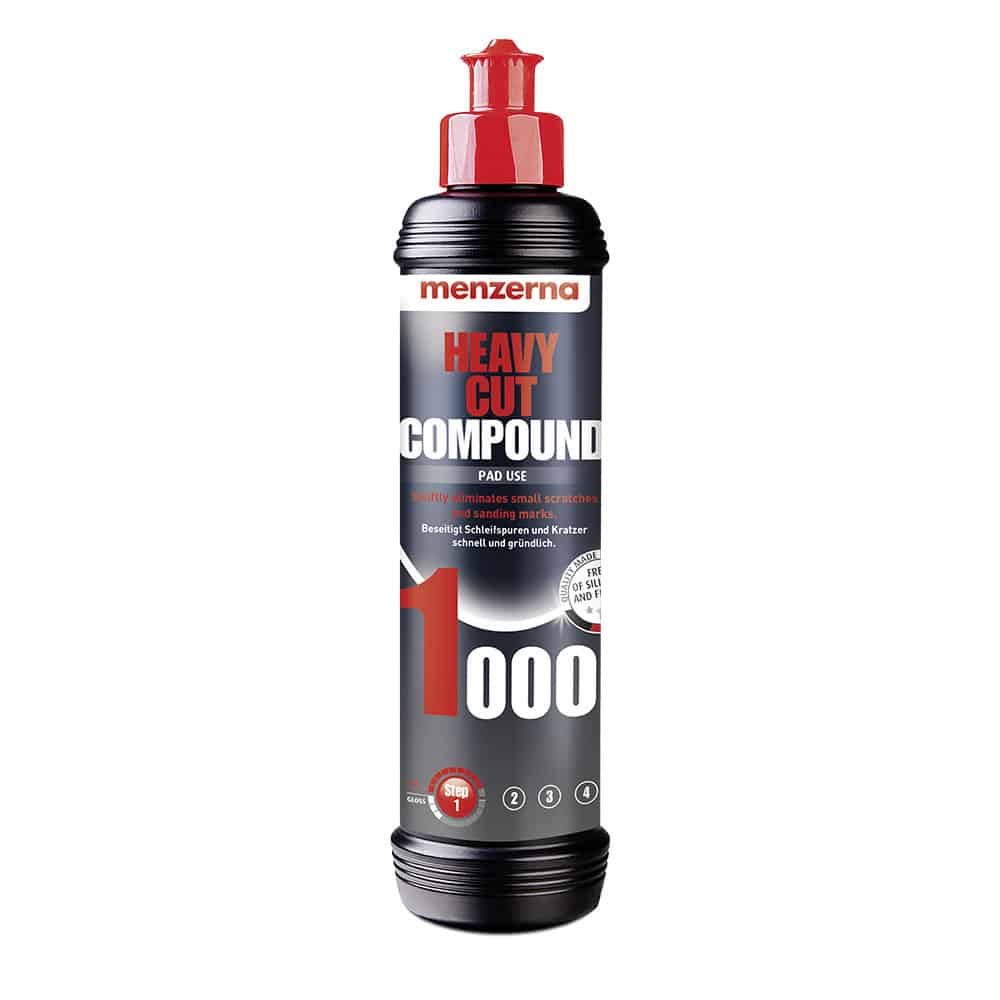 MENZERNA Heavy Cut Compound 1000 - 250ml Car Polish For The Speedy Removal Of Deep Scratches Using Foam Polishing Pads