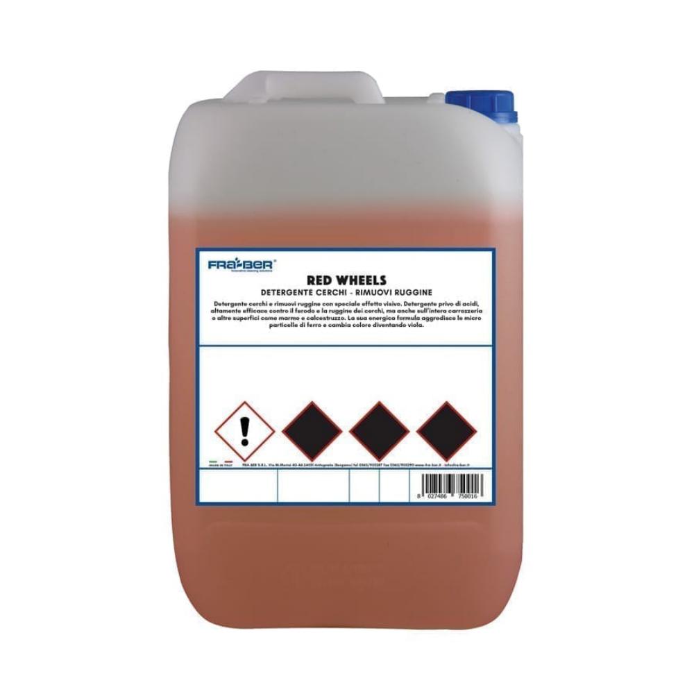 FRA-BER RED WHEEL 5L Cleans Rims & Removes Rust With a Special Visual Effect