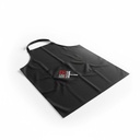 بالطو وتوربروف لون اسود للكار كير BR/APRON